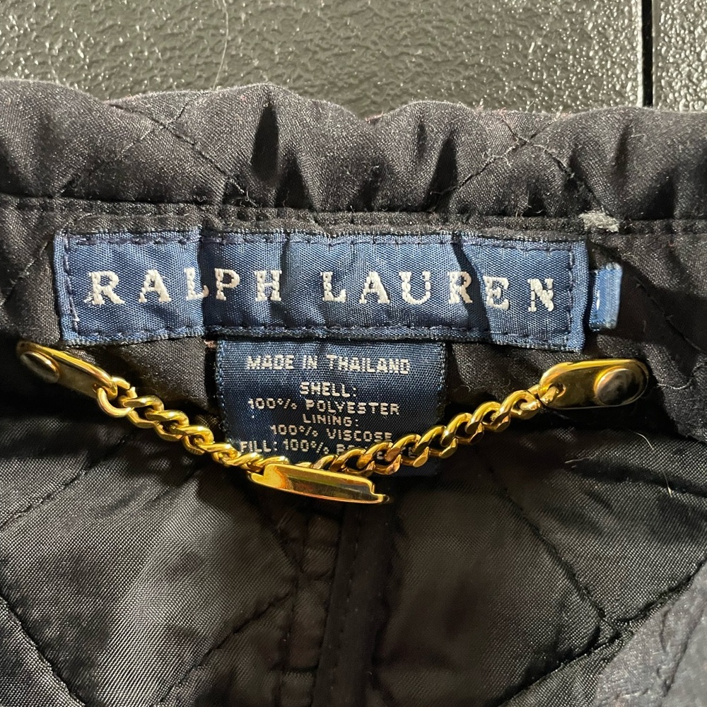 Ralph Lauren Black Quilted Jacket Women’s Small - Picture 5 of 14